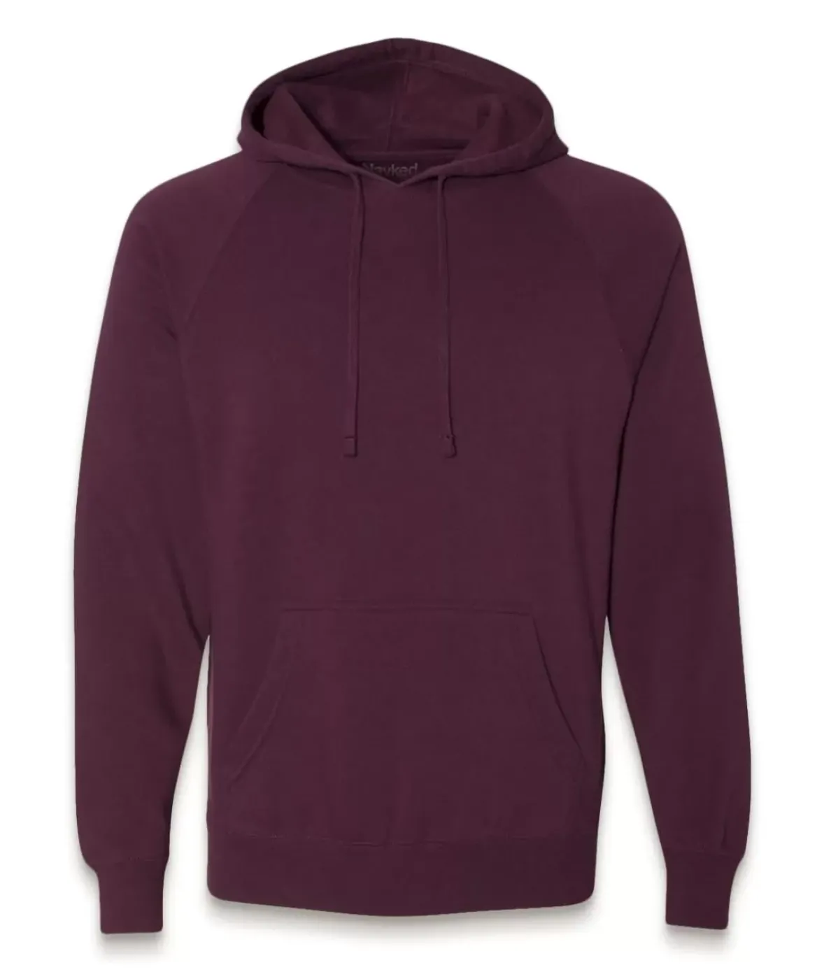 Nayked Apparel Workout Wear>Men'S Ridiculously Soft Midweight Raglan Hooded Sweatshirt