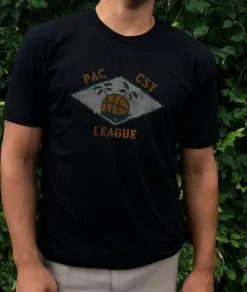 Nayked Apparel Shirts>Men'S Ridiculously Soft Midweight Graphic Tee | Pacific Coast League