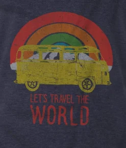 Nayked Apparel Shirts>Men'S Ridiculously Soft Midweight Graphic Tee | Let'S Travel The World