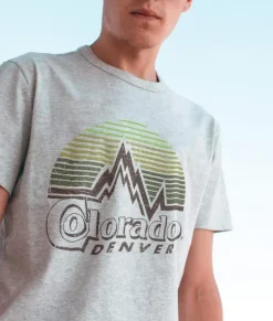 Nayked Apparel Shirts>Men'S Ridiculously Soft Midweight Graphic Tee | Denver Colorado