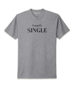Nayked Apparel Shirts>Men'S Ridiculously Soft Midweight Graphic T-Shirt | Happily Single