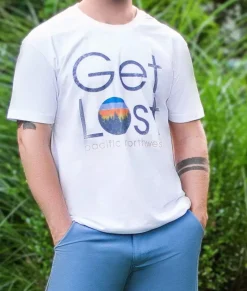 Nayked Apparel Shirts>Men'S Ridiculously Soft Midweight Graphic Tee | Get Lost
