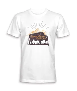 Nayked Apparel Shirts>Men'S Ridiculously Soft Midweight Graphic Tee | Grand Teton National Park