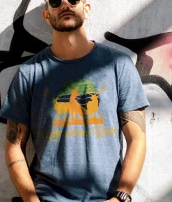 Nayked Apparel Shirts>Men'S Ridiculously Soft Midweight Graphic Tee | Yellowstone Park