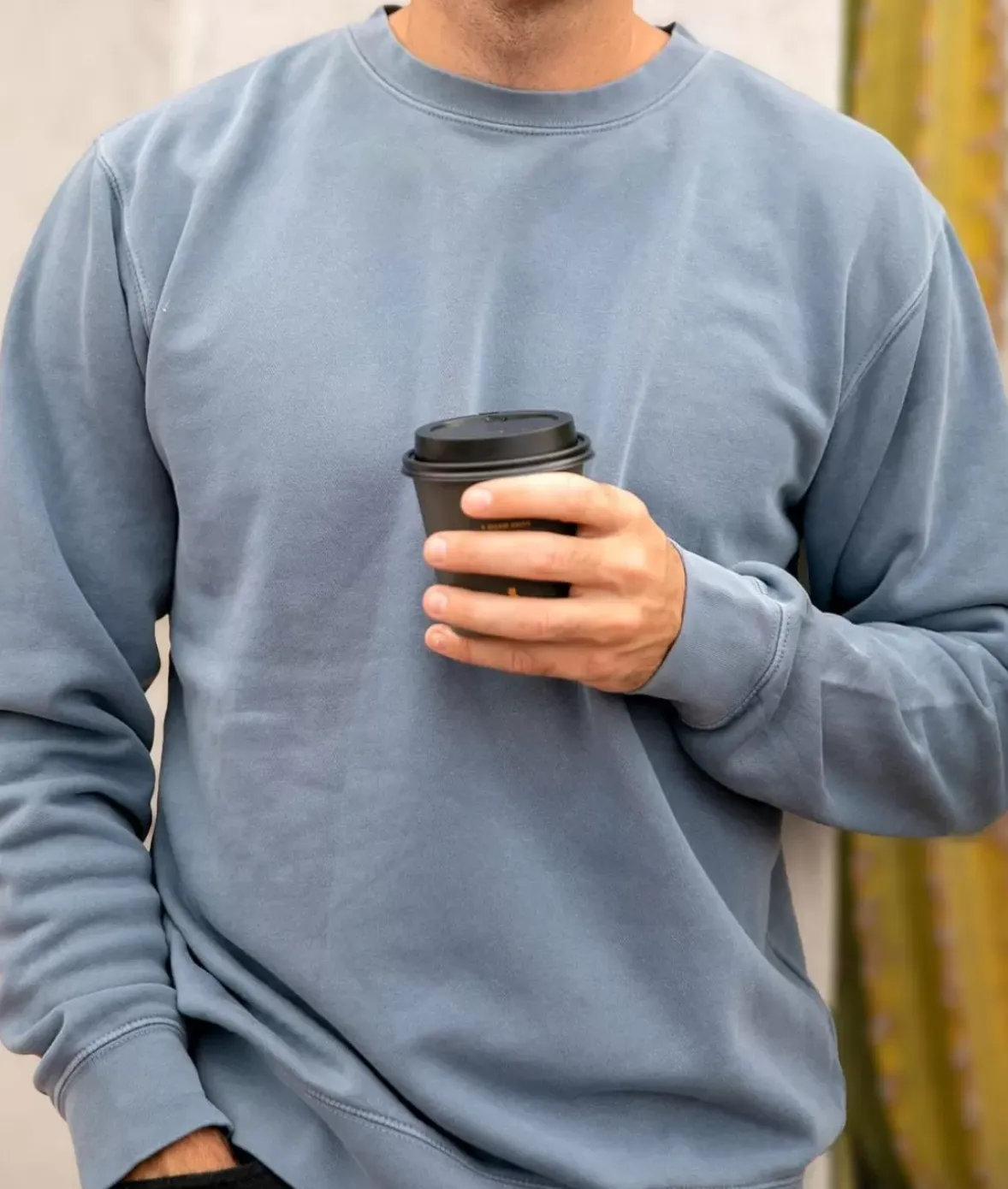 Nayked Apparel Shirts>Men'S Ridiculously Soft Pigment-Dyed Sweatshirt