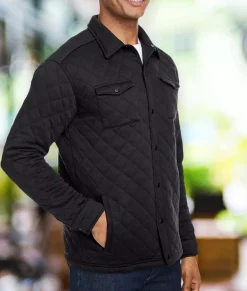 Nayked Apparel Outerwear>Men'S Ridiculously Soft Quilted Shirt Jacket
