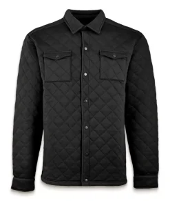 Nayked Apparel Outerwear>Men'S Ridiculously Soft Quilted Shirt Jacket