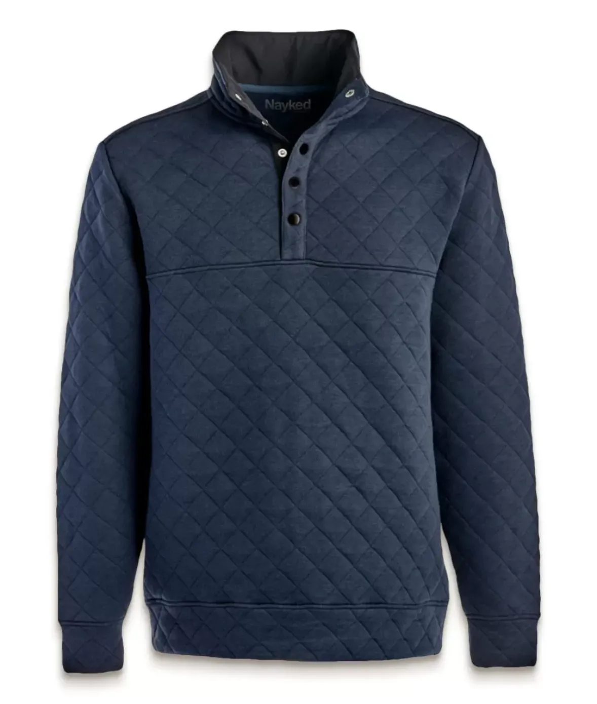 Nayked Apparel Shirts>Men'S Ridiculously Soft Quilted Snap Pullover