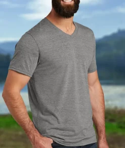 Nayked Apparel Shirts>Men'S Ridiculously Soft Recycled Lightweight V-Neck T-Shirt