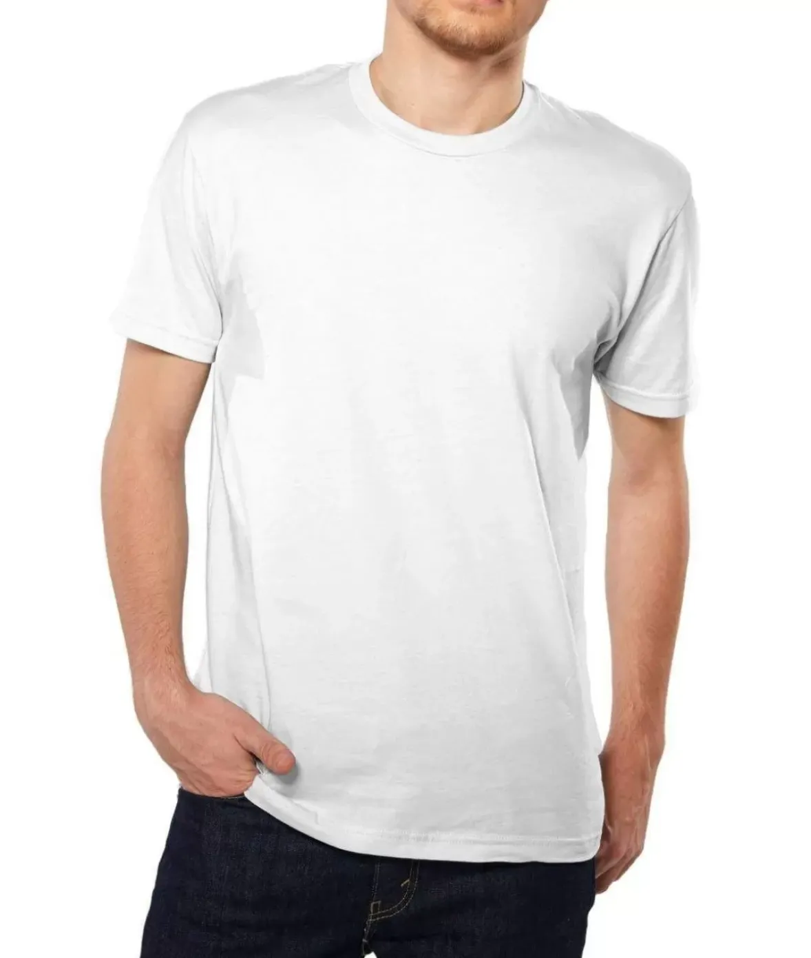 Nayked Apparel Shirts>Men'S Ridiculously Soft Short Sleeve Crew Neck 100% Cotton T-Shirt | Classic