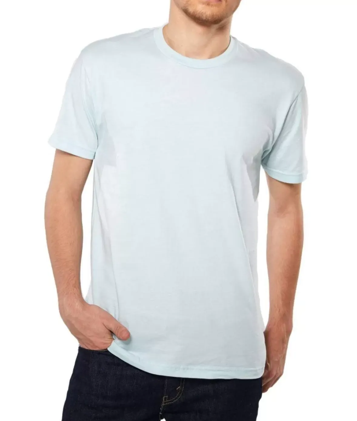 Nayked Apparel Shirts>Men'S Ridiculously Soft Short Sleeve Crew Neck 100% Cotton T-Shirt | Classic