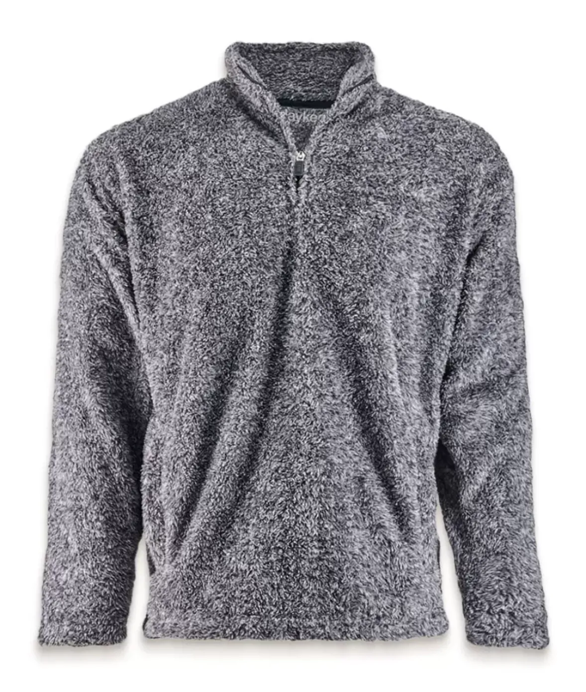 Nayked Apparel Shirts>Men'S Ridiculously Soft Shag Sherpa Quarter-Zip Pullover