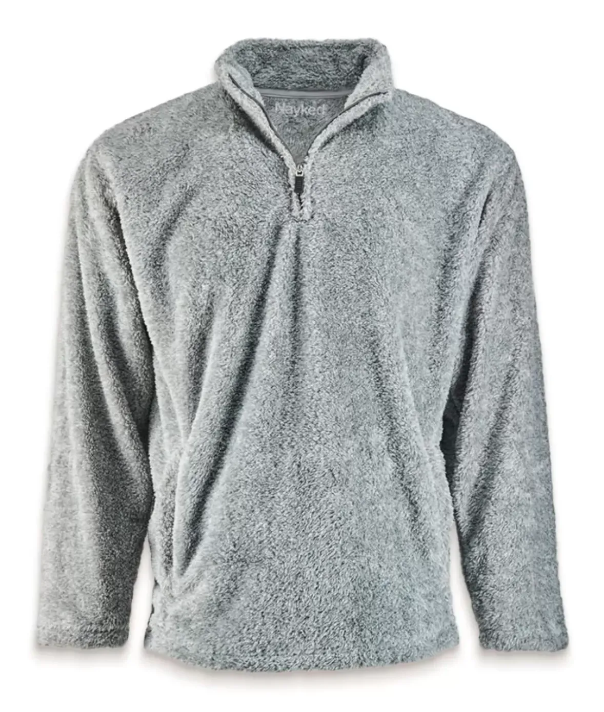Nayked Apparel Shirts>Men'S Ridiculously Soft Shag Sherpa Quarter-Zip Pullover