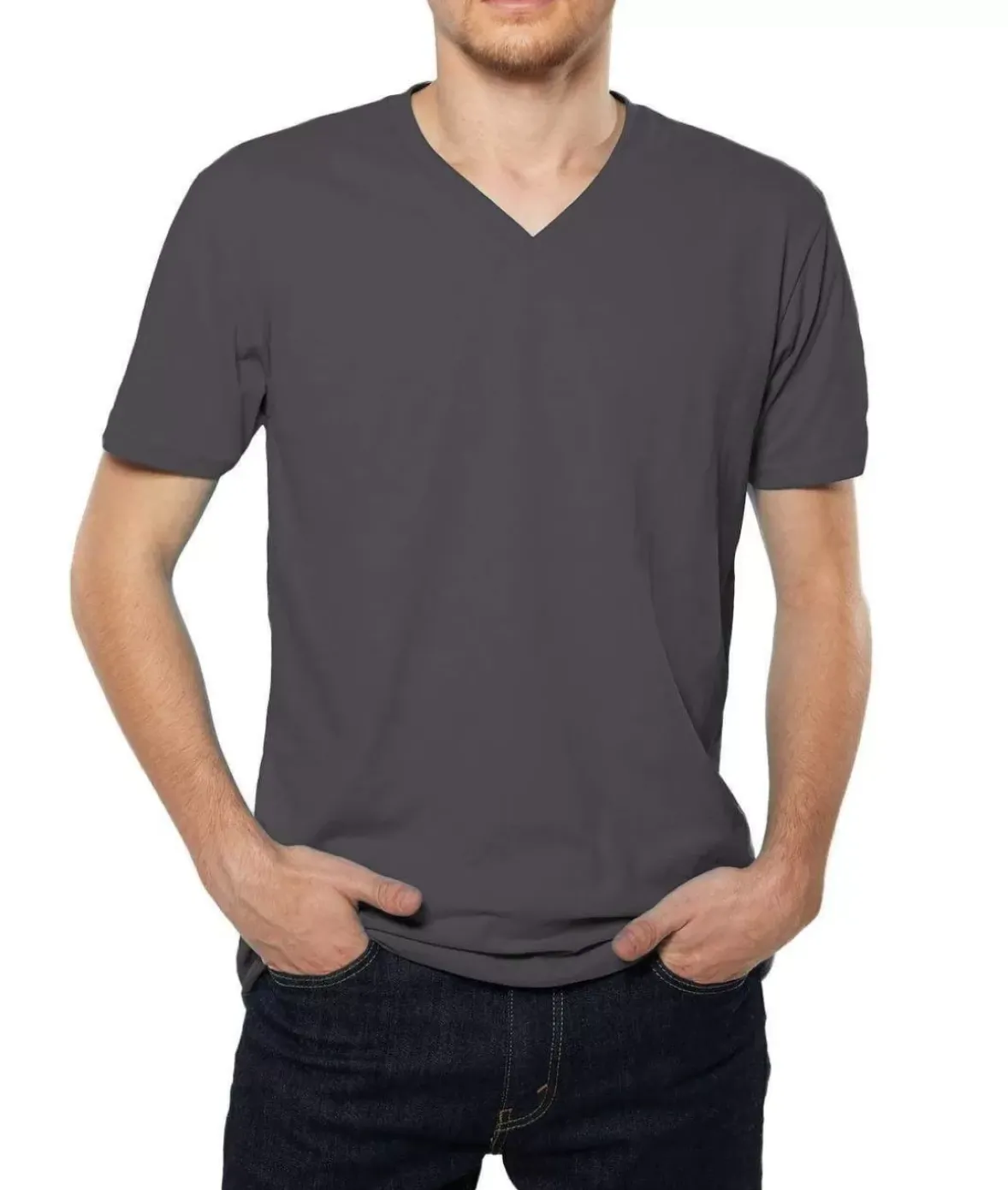 Nayked Apparel T-Shirts>Men'S Ridiculously Soft Sueded V-Neck