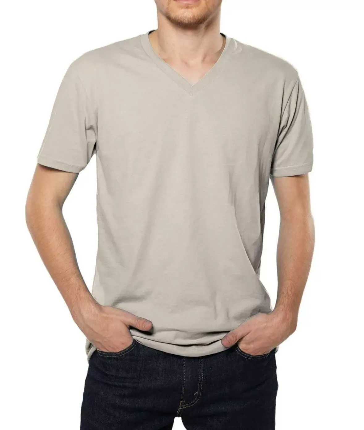 Nayked Apparel T-Shirts>Men'S Ridiculously Soft Sueded V-Neck