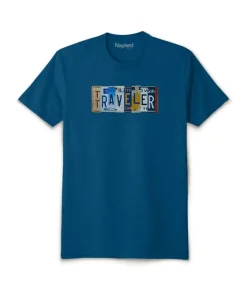 Nayked Apparel T-Shirts>Men'S Ridiculously Soft Sueded Graphic Tee | Traveler