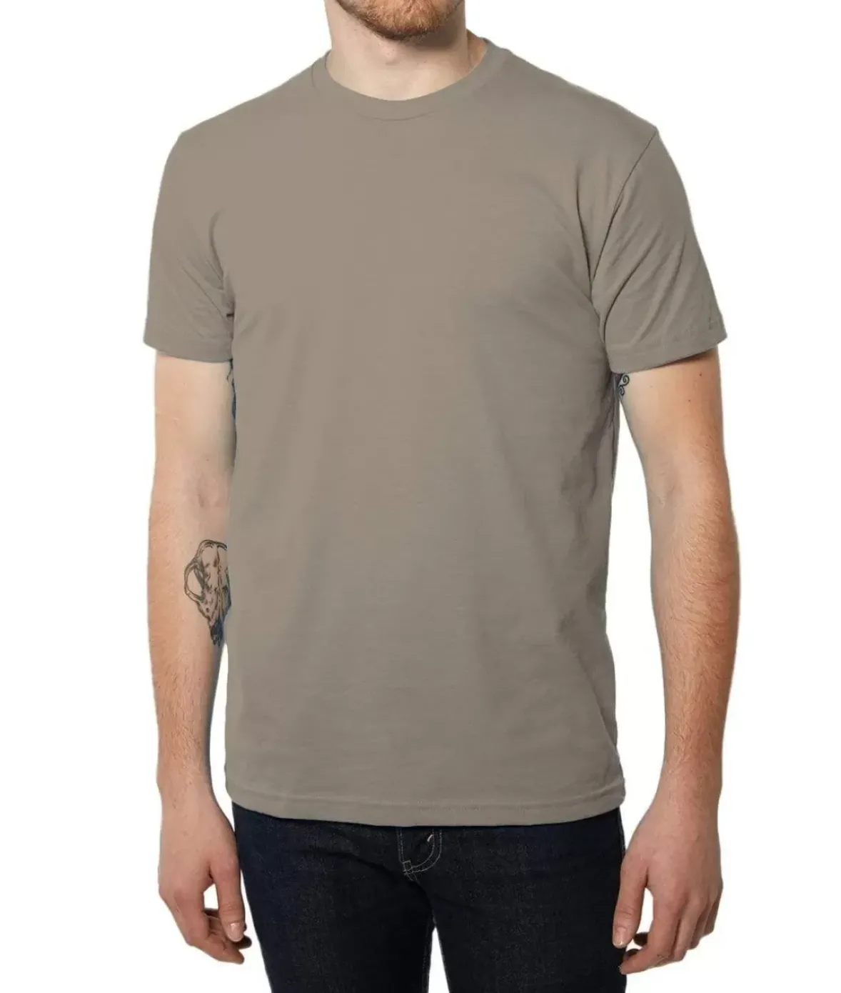 Nayked Apparel Shirts>Men'S Ridiculously Soft Sueded Crew T-Shirt | Classic