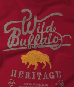 Nayked Apparel Shirts>Men'S Ridiculously Soft Sueded Graphic Tee | Wild Buffalo