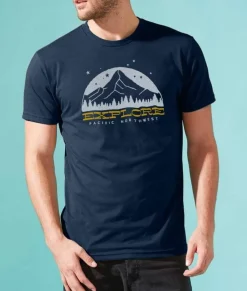 Nayked Apparel T-Shirts>Men'S Ridiculously Soft Sueded Graphic Tee | Explore