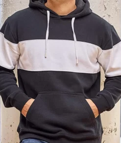 Nayked Apparel Hoodies & Sweatshirts>Men'S Ridiculously Soft Sueded Fleece Varsity Block Hoodie