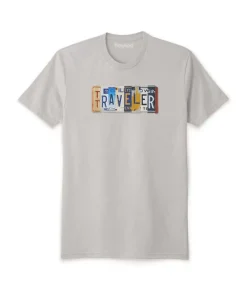 Nayked Apparel Shirts>Men'S Ridiculously Soft Sueded Graphic Tee | Traveler