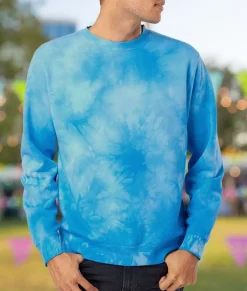 Nayked Apparel Hoodies & Sweatshirts>Men'S Ridiculously Soft Tie-Dyed Pullover Sweatshirt