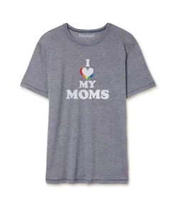 Nayked Apparel Shirts>Men'S Ridiculously Soft Vintage Graphic T-Shirt | I Love My Moms