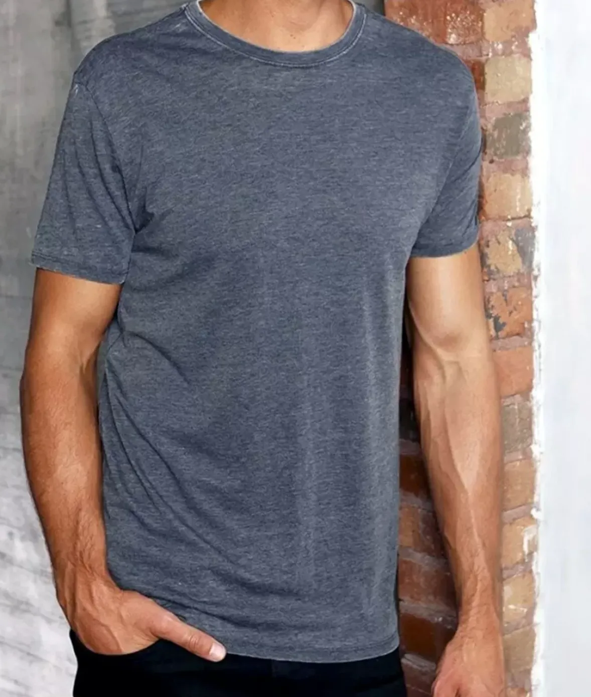 Nayked Apparel Shirts>Men'S Ridiculously Soft Vintage Wash Short Sleeve T-Shirt
