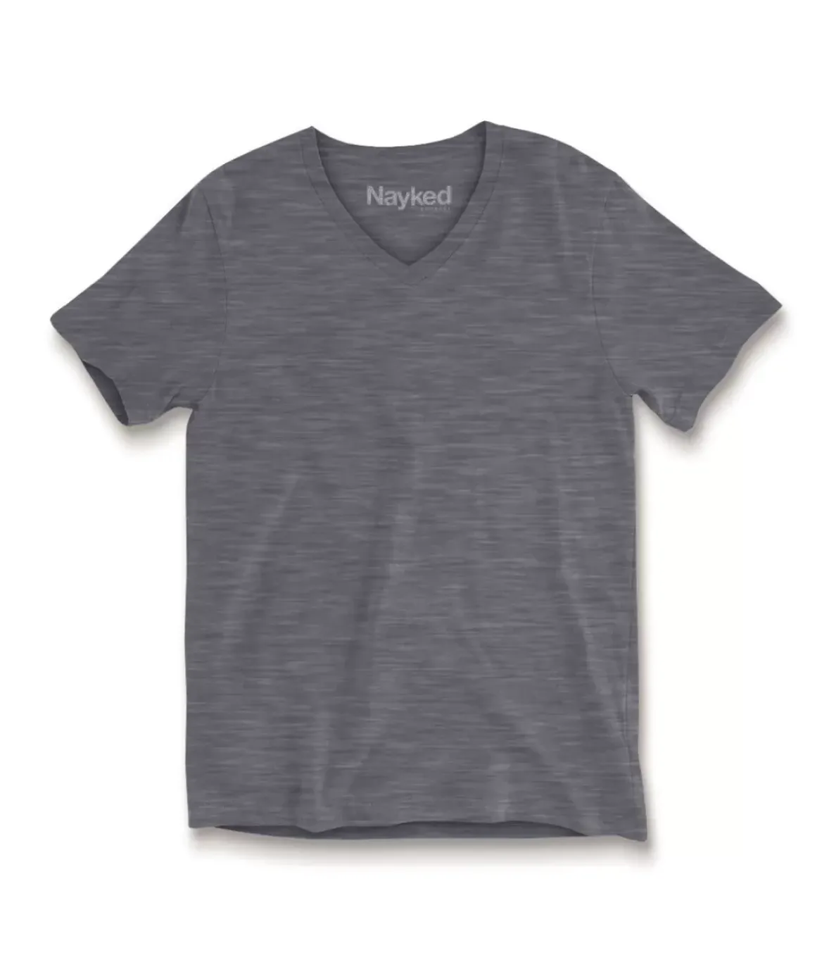 Nayked Apparel T-Shirts>Men'S Short Sleeve Slub Jersey V-Neck T-Shirt