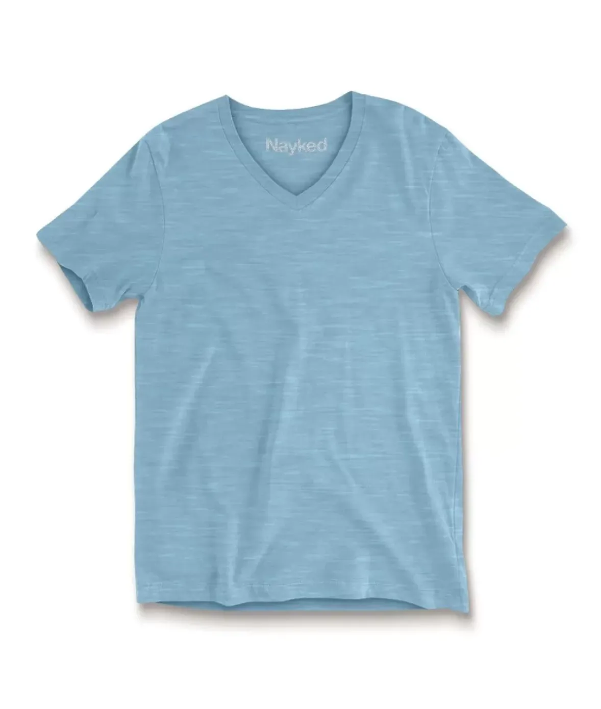 Nayked Apparel T-Shirts>Men'S Short Sleeve Slub Jersey V-Neck T-Shirt