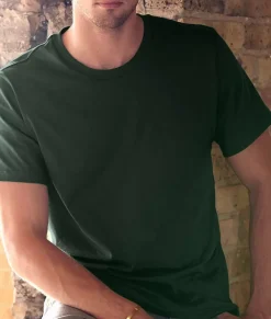 Nayked Apparel T-Shirts>Men'S Soft Garment Washed 100% Cotton Short Sleeve T-Shirt