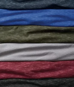 Nayked Apparel T-Shirts>Men'S Soft Lightweight Marled Crew Neck T-Shirt