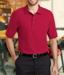 Nayked Apparel Shirts>Men'S Soft Pique Polo Shirt