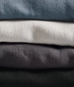 Nayked Apparel Shirts>Men'S Soft Recycled Washed Lightweight Terry Pullover