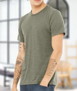 Nayked Apparel T-Shirts>Men'S Soft Slub Jersey Short Sleeve Crew Neck T-Shirt