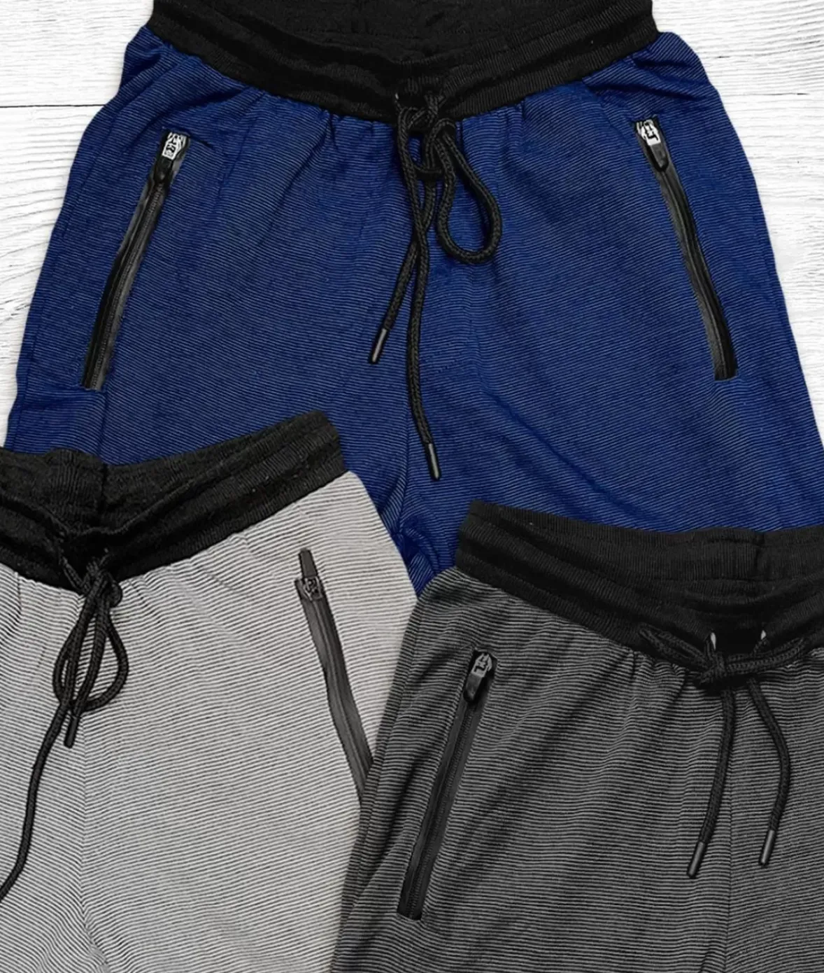 Nayked Apparel Workout Wear>Men'S Soft Striped Fleece Shorts/Discontinued