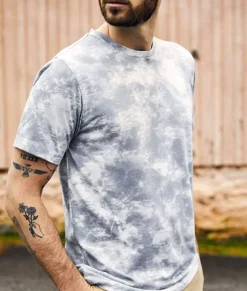 Nayked Apparel T-Shirts>Men'S Soft Tie Dye Recycled Short Sleeve T-Shirt