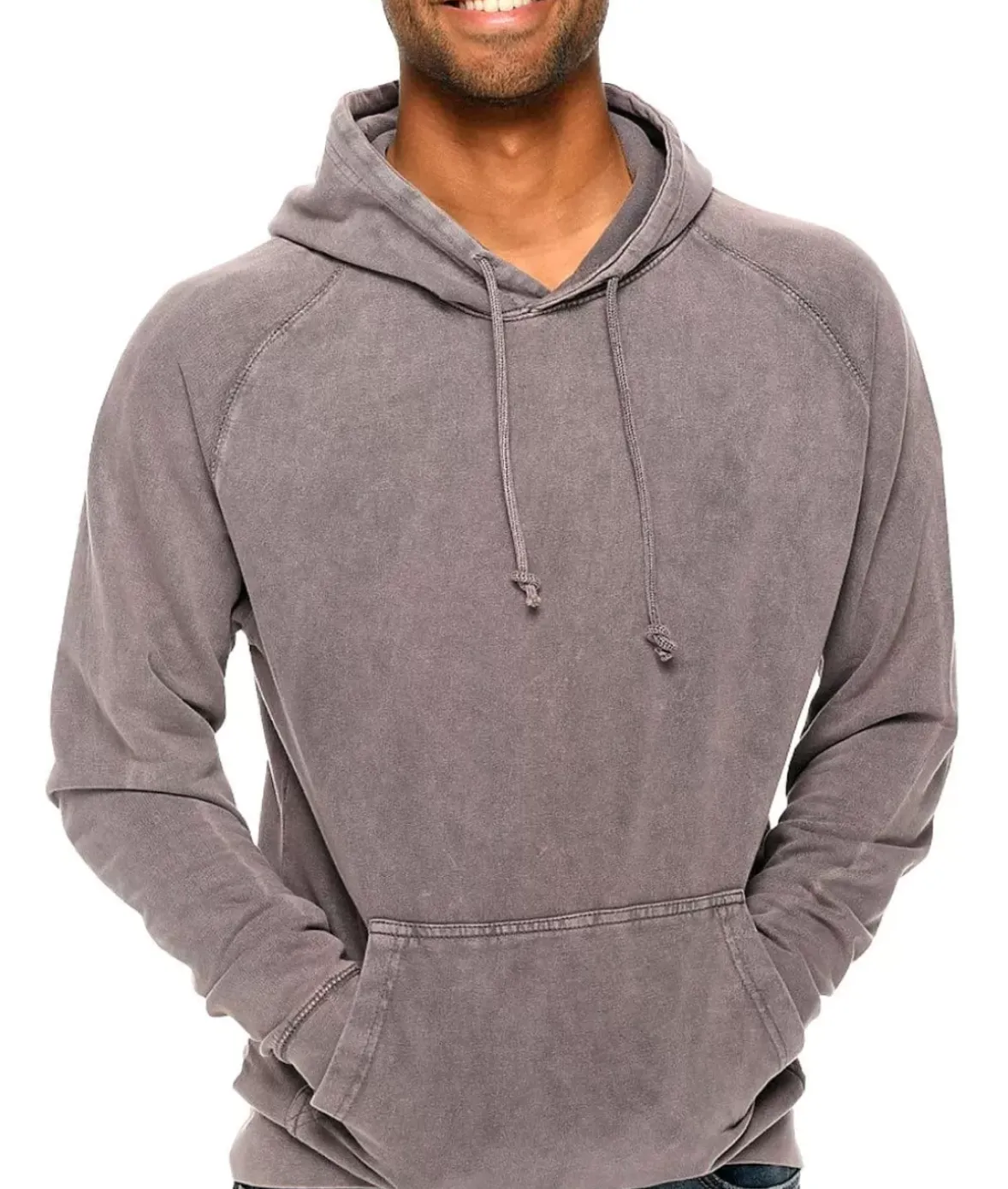 Nayked Apparel Shirts>Men'S Vintage Fleece Raglan Hoodie