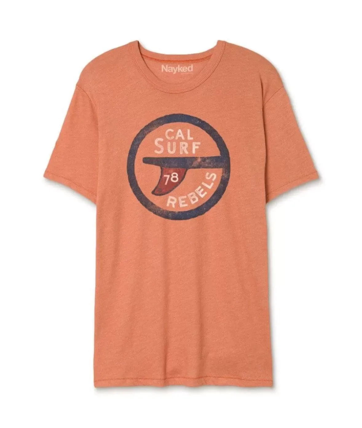 Nayked Apparel T-Shirts>Men'S Vintage Graphic Crew Neck T-Shirt | Surf Rebels