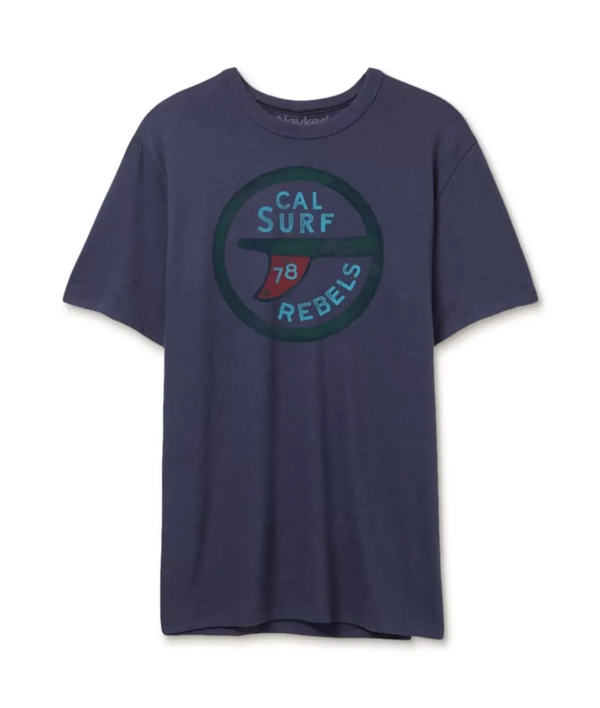 Nayked Apparel T-Shirts>Men'S Vintage Graphic Crew Neck T-Shirt | Surf Rebels