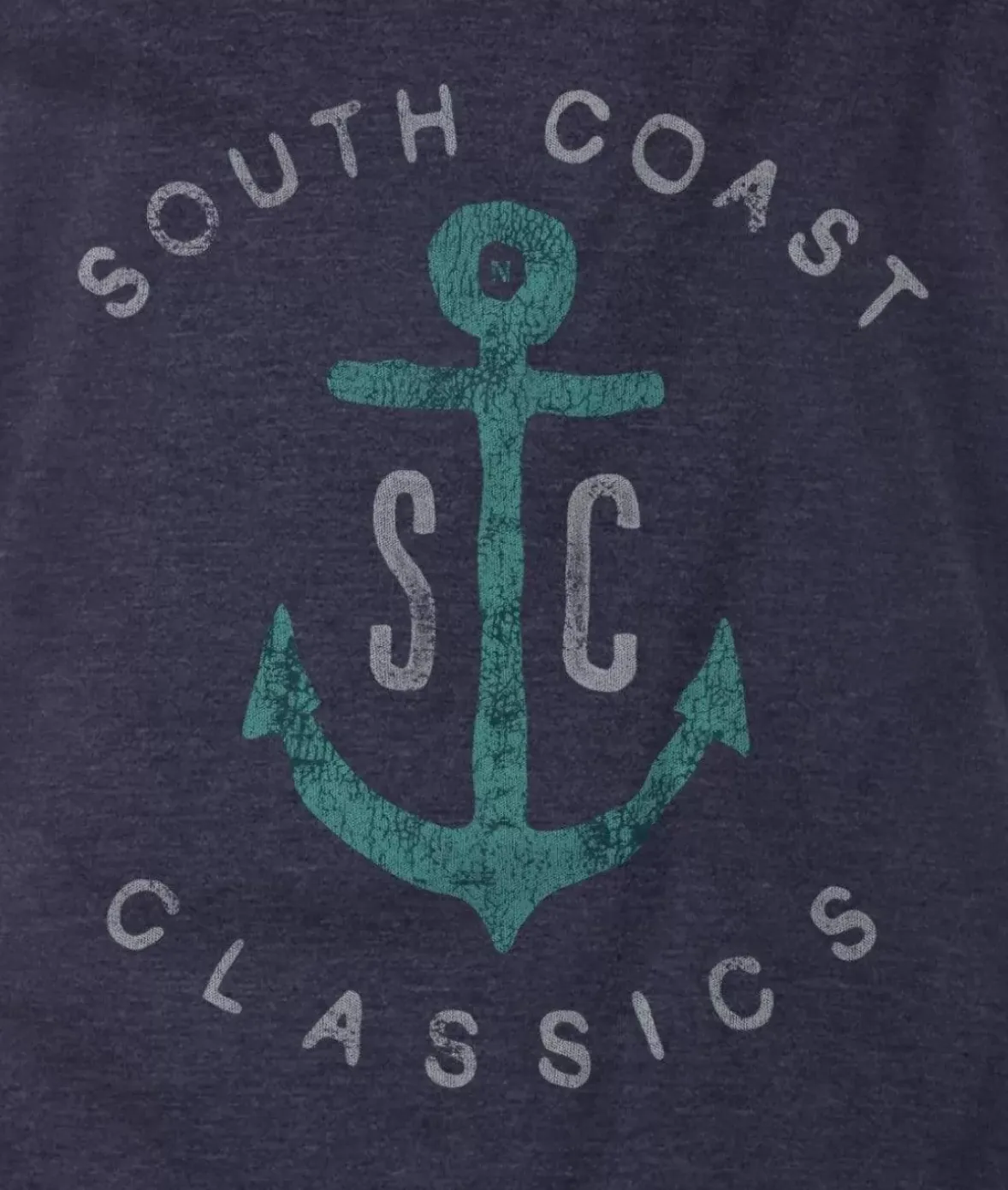 Nayked Apparel Shirts>Men'S Vintage Soft Cotton Poly Graphic T-Shirt | Sc Anchor