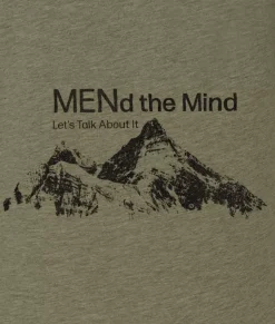 Nayked Apparel Shirts>Ridiculously Soft Crew Neck Graphic T-Shirt | Mend The Mind-Mountains