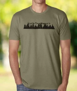 Nayked Apparel Shirts>Ridiculously Soft Crew Neck Graphic T-Shirt | Let'S Talk About It