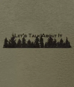 Nayked Apparel Shirts>Ridiculously Soft Crew Neck Graphic T-Shirt | Let'S Talk About It