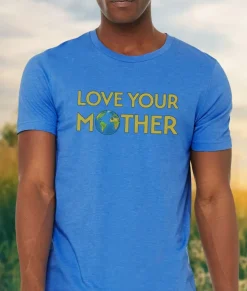 Nayked Apparel Tops>Ridiculously Soft Heather Sueded Graphic Tee | Love Your Mother