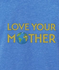 Nayked Apparel Tops>Ridiculously Soft Heather Sueded Graphic Tee | Love Your Mother