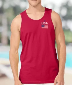 Nayked Apparel Shirts>Ridiculously Soft Men'S Usa Graphic Tank