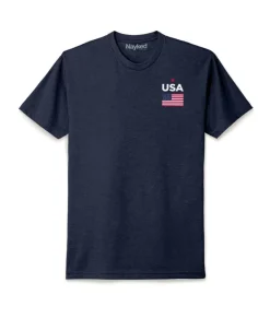 Nayked Apparel T-Shirts>Ridiculously Soft Men'S Usa Flag Graphic T-Shirt