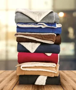 Nayked Apparel Accessories>Ridiculously Soft Micro Mink Faux Sherpa Blanket