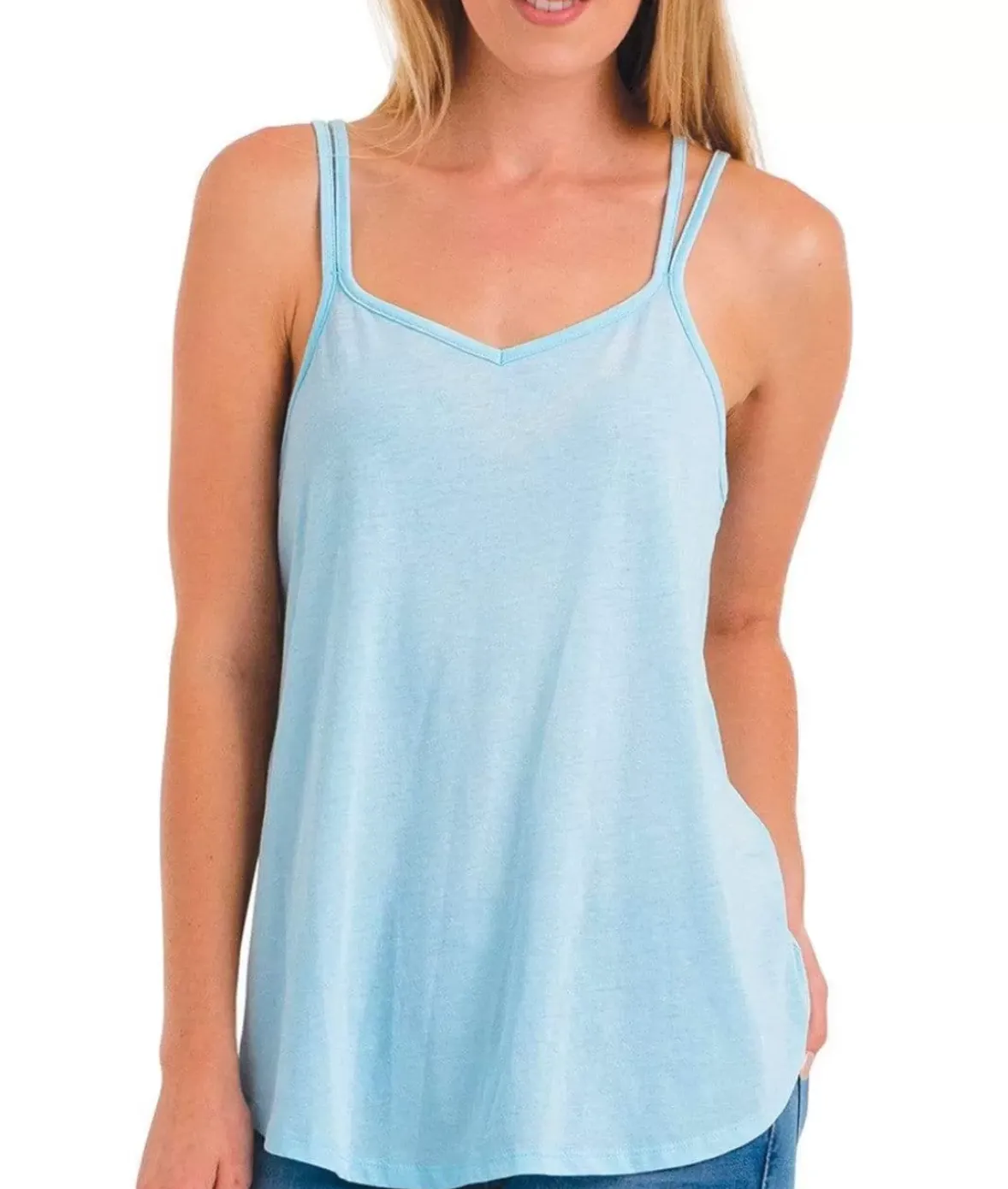 Nayked Apparel Tops>Ridiculously Soft Vintage Wash Strappy Tank